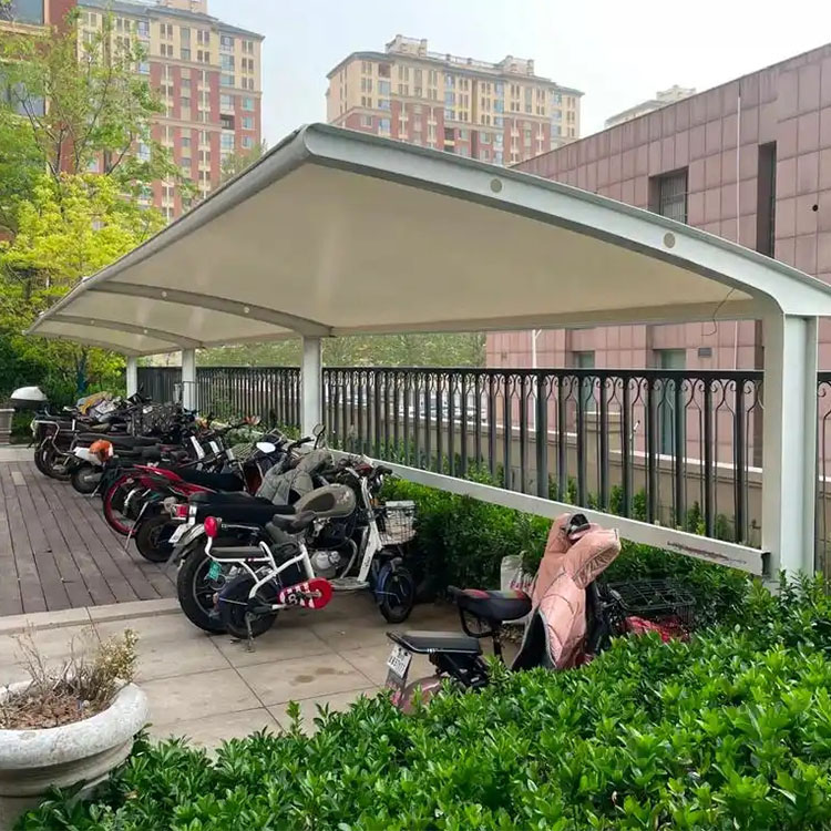 毕节膜结构电动车棚